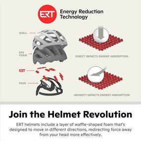 img 2 attached to 🚲 Schwinn Insight LED Lighted ERT Youth/Adult Bike Helmet, Head Circumferences 54-62 cm, Sizing Guide, Multiple Color Options