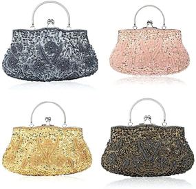 img 3 attached to 👜 Vistatroy Vintage Evening Wedding Handbag - Clutches & Evening Bags for Women
