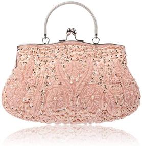 img 4 attached to 👜 Vistatroy Vintage Evening Wedding Handbag - Clutches & Evening Bags for Women