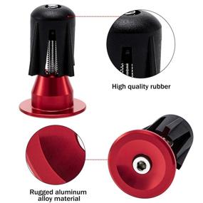 img 2 attached to 4 Pairs Bike Handlebar Bar End Plugs Caps with Installation Tool for Road & Mountain Bicycles