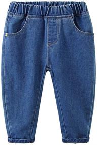 img 4 attached to Mud Kingdom Little Fashion Drawstring Boys' Clothing in Jeans