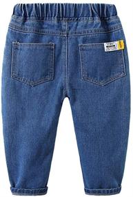 img 3 attached to Mud Kingdom Little Fashion Drawstring Boys' Clothing in Jeans