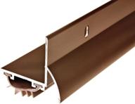 🚪 frost king u36br drip cap door bottom: 1-1/4" x 36" (brown) - effective cold weather & draft protection solution логотип