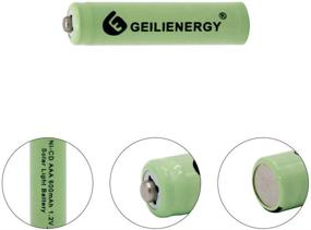 img 3 attached to GEILIENERGY Solar Light Batteries AAA NiCd 1.2V 600mAh Rechargeable Garden Lights (Pack of 12, Green Color)