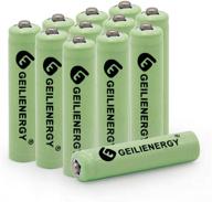 geilienergy solar light batteries aaa nicd 1.2v 600mah rechargeable garden lights (pack of 12, green color) logo