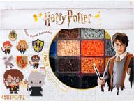 многоразовый набор "harry potter" с 4503 разноцветными бусинами perler и 19 схемами. логотип