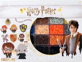img 4 attached to Multicolored 4503pc Perler Harry Potter Fuse Bead Kit with 19 Patterns