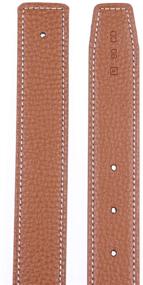 img 1 attached to 🎩 Versatile Genuine Leather Men's Belt Replacement Strap – Reversible & Stylish Accessories