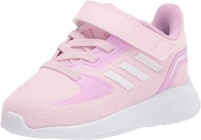 img 4 attached to Adidas Unisex Baby Runfalcon White Lilac Boys' Shoes : Sneakers