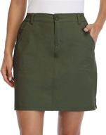 🏌️ willit women's outdoor golf skort - casual skirt with upf 50+, quick-dry fabric, zippered pockets - perfect for active hiking логотип