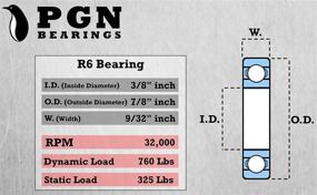 img 2 attached to 🔧 High-performance PGN R6 2RS Sealed Bearing: Optimal Lubrication for Smooth Operation