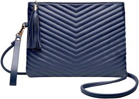 img 4 attached to 👜 Versatile Crossbody Shoulder Handbags with Detachable Wristlet for Women, Including Wallet - Perfect Crossbody Bags for Women's Handbags & Wallets