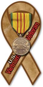 img 1 attached to Vietnam Veteran Service Ribbon Magnet Exterior Accessories