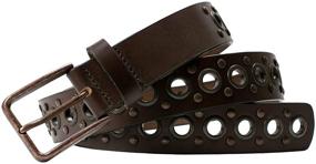 img 1 attached to 👔 Men's Accessories: Studded Belt in Black, Nickel-Free