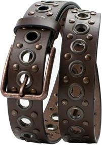 img 3 attached to 👔 Men's Accessories: Studded Belt in Black, Nickel-Free