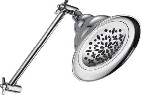 img 1 attached to 🚿 Delta 75172 Bell Showerhead: Adjustable Arm Extender & Chrome Finish | Explore Now!