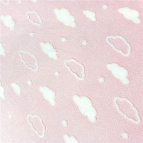 img 3 attached to 👶 American Baby Company Pink 3D Cloud Heavenly Soft Chenille Fitted Crib Sheet for Girls - Standard Size 28x52x9 Inch - Toddler Mattresses - Pack of 1