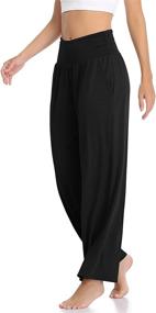 img 2 attached to 👖 TARSE Women's Wide Leg Pants: Comfy Lounge Pajama Sweatpants with Flowy Fit & Pockets