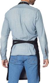 img 1 attached to Premium Black Denim Chef Apron with Smart Pockets - Adjustable for Men and Women - Ideal for Pro Chefs, Cooks, Bakers, Baristas, Bartenders, and Servers