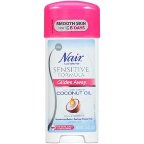 img 1 attached to Nair Sensitive Formula Coconut Underarms