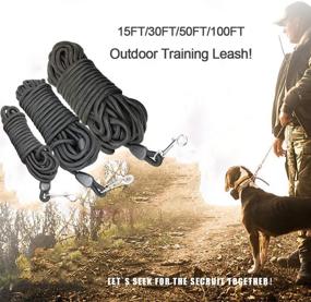 img 3 attached to 🐾 MayPaw Heavy Duty Nylon Dog Leash for Outdoor Training and Recall - Available in Multiple Lengths