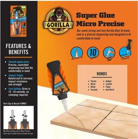 img 2 attached to 🦍 Ultra-Powerful Gorilla Micro Precise Super Glue: Unbeatable Bonding Strength and Precision