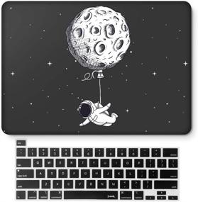 img 4 attached to jvomk MacBook Pro 16 inch Case 2019: Touch Bar & 🌙 Touch ID, Durable Hard Shell & Keyboard Cover - Black (Suspension Moon)