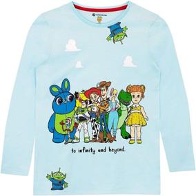 img 2 attached to 👚 Длинная футболка девочек Toy Story от Disney - милая и стильная футболка для девочек с логотипом Disney