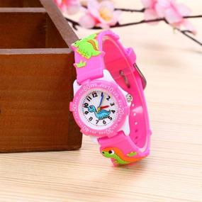 img 1 attached to ⌚ ELEOPTION Kids Watch for Girls Boys - Time Machine Analog Watch, Waterproof Toddlers Digital Watch with 3D Cute Cartoon Silicone Wristwatch for Little Kids Boys Girls - Perfect Birthday Gift