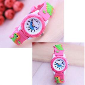 img 3 attached to ⌚ ELEOPTION Kids Watch for Girls Boys - Time Machine Analog Watch, Waterproof Toddlers Digital Watch with 3D Cute Cartoon Silicone Wristwatch for Little Kids Boys Girls - Perfect Birthday Gift