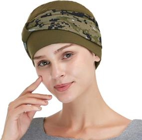 img 1 attached to Bamboo Double Layered Comfort Beanie: A Soothing Hat for Cancer and Chemo Patients