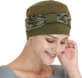 img 2 attached to Bamboo Double Layered Comfort Beanie: A Soothing Hat for Cancer and Chemo Patients