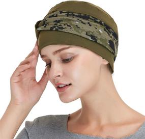 img 3 attached to Bamboo Double Layered Comfort Beanie: A Soothing Hat for Cancer and Chemo Patients