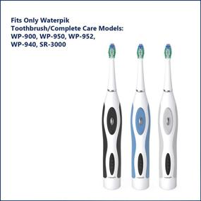 img 1 attached to 🪥 Waterpik Sensonic Complete Care Compact Replacement Tooth Brush Heads, SRSB-3W, Pack of 3