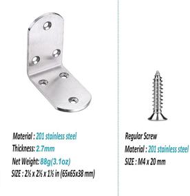 img 2 attached to Optimized Stainless Steel Bracket Shelves for Enhanced Thickness and Stability in Furniture