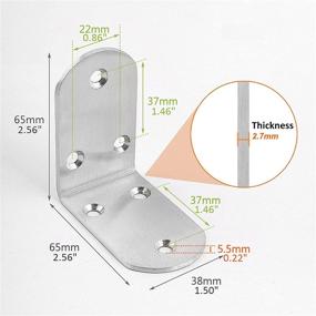 img 1 attached to Optimized Stainless Steel Bracket Shelves for Enhanced Thickness and Stability in Furniture