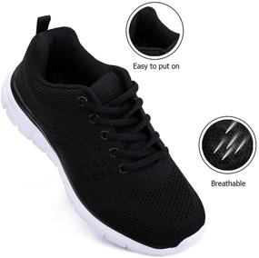 img 3 attached to Huayuanwell Walking Sneakers Athletic Platform Women's Shoes in Athletic