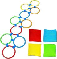 hopscotch game rings connectors pieces logo