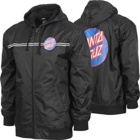 img 1 attached to 🧥 Детская куртка с капюшоном Santa Cruz Boys Dot Windbreaker: Стильная защита для детей