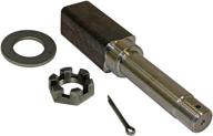 🚚 rigid hitch square stock - trailer axle spindle for 1-1/16" i.d bearings: durable and reliable trailer component logo