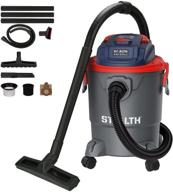 🧹 stealth ecv05p1: efficient 5 gallon wet dry vacuum cleaner with blower - powerful 5.5 peak hp motor and portable design logo