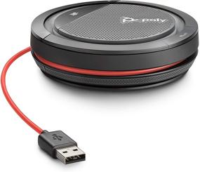 img 4 attached to 🔊 Plantronics Poly Calisto 3200 Wired Speakerphone - Personal Portable Speakerphone for Conference Calls - USB-A Compatible - Connect to PC/Mac - Works with Teams, Zoom & more - Enhanced SEO