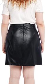 img 1 attached to Stretchy Zipper Bodycon Skirts and Clothing for Women in Genuine Leather