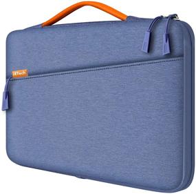 img 4 attached to 💜 Waterproof Laptop Sleeve for 13.3-Inch Tablets - JETech MacBook Case with Handle, Compatible with 13-inch MacBook Pro, MacBook Air, 12.3-inch Surface Pro, Surface Laptop 2017/2018 - Purple