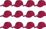 🧢 wholesale lot of 12 pc's gelante plain adjustable back strap baseball caps logo