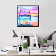 🌟 dazzling diamond painting kits: beach starfish art with rhinestone embroidery for striking home wall decor - full drill! logo