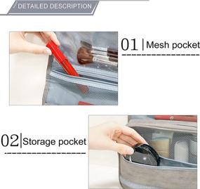 img 1 attached to MDSTOP Water Resistant Organizer Accessories Toiletries Travel Accessories