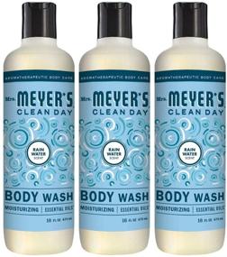 img 3 attached to 🚿 Meyer's Clean Day Moisturizing Body Wash for Women and Men, Cruelty Free and Biodegradable Shower Gel, Infused with Essential Oils, Rain Water Fragrance, 16 oz Bottle, Pack of 3