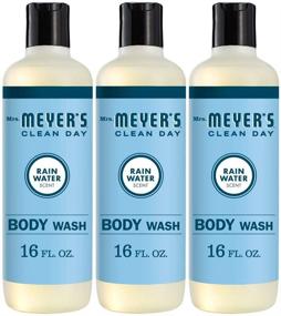 img 4 attached to 🚿 Meyer's Clean Day Moisturizing Body Wash for Women and Men, Cruelty Free and Biodegradable Shower Gel, Infused with Essential Oils, Rain Water Fragrance, 16 oz Bottle, Pack of 3