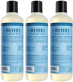 img 2 attached to 🚿 Meyer's Clean Day Moisturizing Body Wash for Women and Men, Cruelty Free and Biodegradable Shower Gel, Infused with Essential Oils, Rain Water Fragrance, 16 oz Bottle, Pack of 3